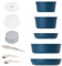 Caannasweis Pots and Pans Set Nonstick, Detachable Handle Cookware Sets, Stackable Induction Kitchen Cookware with Removable Handle, RV and Camping Cookware, Dishwasher and Oven Safe (Deep Sea)