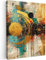 MuchoWow© Bilder 60x80 cm Wohnzimmer Deko Modern Wandbild Kunstdruck auf Leinwand Bild Schlafzimmer über Bett Room Decor Geschenke Abstrakt - Kunst - Gold - Modern