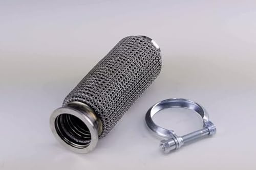 HJS Flexrohr Auspuff Abgasrohr mit Befestigungsmaterial 91 21 1664 Kompatibel mit PEUGEOT 2008 Kombi CU 208 I Schrägheck CA, CC, OPEL Crossland X P17, CITROËN C3 II SC