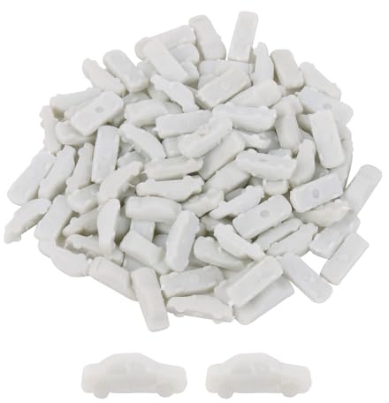 BQLZR Unpainted Car Miniature Architectural Models 1:300 0.59 to 0.67 Pack of 100
