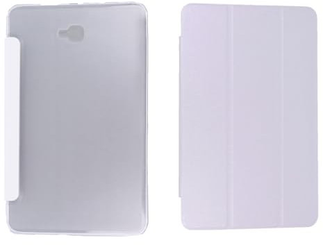 Custodia Smart Cover pieghevole per SAMSUNG GALAXY TAB A 10.1 2016 (T580), Flip Smart Cover, Custodia protettiva, Bianco