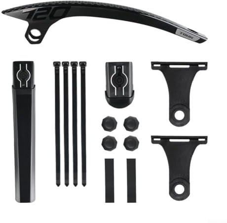 Road Bike Mudguard Kit, Waterproof Bike Splash Guard, Adjustable Lengthened Windshield, For Both Front And Rear Wheels, 34 * 4.3cm