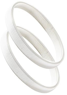 2-Stück Metall Hemd Armbänder,Langarm Hemdhalter,Ärmelhalter für Damen und Herren,Anti-Rutsch Hemdärmelhalter,Shirt Riemen Manschette,Elastische Sleeve Bands,Hemdärmelhalter für Pullover und Hemden