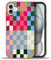 artslion 2 in 1 Cute Hülle für iPhone 16 6.1 Zoll, Stoßfest FallSchutz Handyhülle bunt kariert Sturzschutz Case