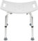 KARAT Duschhocker Noah Plus | Duschstuhl höhenverstellbar 37,5-49,5cm - belastbar bis 136kg - Badhocker für Senioren - Badewannenhocker - Anti-Rutsch-Gummifüße Badezimmerhocker