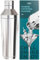 Insulated Cocktail Shaker | Vacuum Insulated, Double Wall, Stainless Steel | Martini Shaker for Home Bartender | Built-in Measuring System, Travel Bag, 35 Recipe Cards | Gift Set (Metallic Drift)
