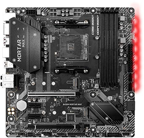 MSI B450M Mortar MAX - Placa base DDR4 de 64 GB AM4 PCI-E 3.0 para escritorio