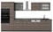 Vicco Küchenzeile R-Line, Küchenblock, Edelgrau/Anthrazit, 350 cm, AP Anthrazit