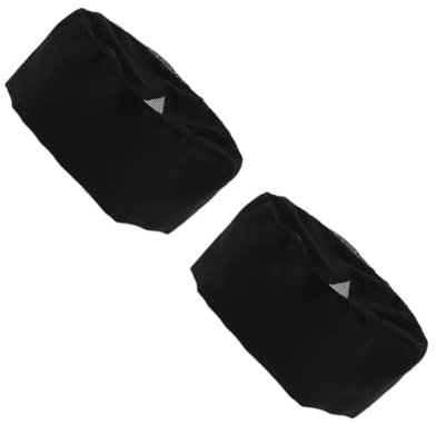 CALLARON 2 Sätze Flache Kochmütze Schrubbmützen Koch Mütze Kleine Kochmütze Schwarze Scrub-Kappe Schwarzer Zylinder Herrenkochhut Kochmütze Frauen Polyester Baumwolle Black 4 Stück * 2