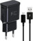 Chargeur USB, Chargeur Rapide Adaptateur Secteur avec 1,5M Câble Micro USB Compatible avec Samsung Galaxy S7 S6 Edge S5 S4 S3 S2 A7 A9 A10 J8 J7 J6 J5 J3, Note5 4,Tab 4, Tab S, S2, Noir (Noir)