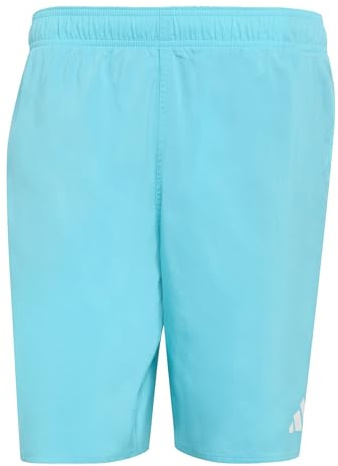adidas Men's Swim Shorts 8 INCH, Lucid Cyan/White, L