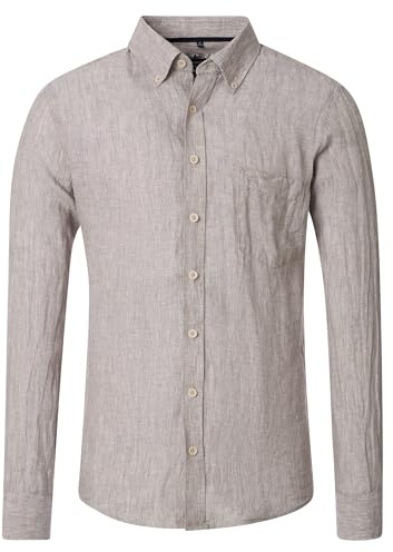 CASAMODA Leinenhemd Uni Casual Fit