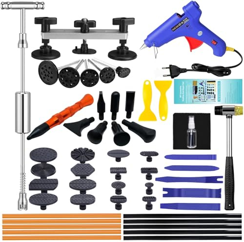 Manelord Auto Dellen Reparatur Ausbeulwerkzeug Set, Car Lackfreies Beulen Reparaturset Dent Puller Kit