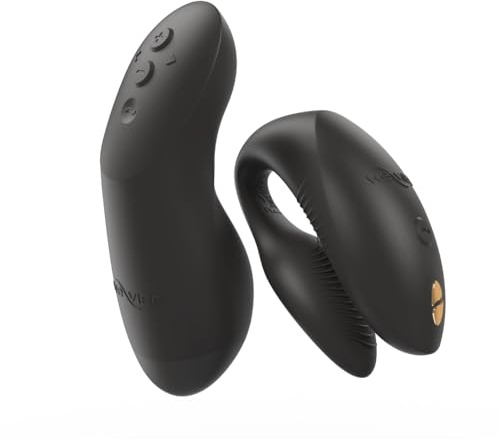 We-Vibe Chorus Pro App & Remote Controlled Couples Vibrator Sex Toy, Black | Remote Control Clitoral & G-Spot Stimulator with 10 Intensity Levels, Waterproof, Rechargeable Silicone Sex Toy