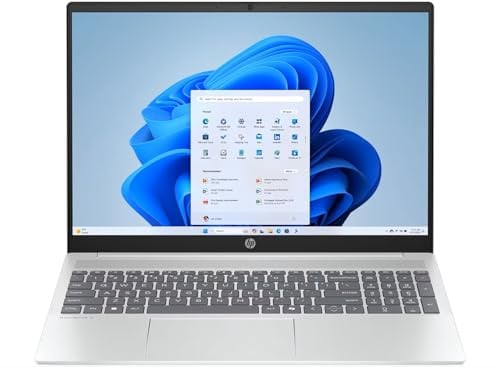 HP OmniBook 5 16 Laptop | Intel Core i5-1334U | 16 GB RAM | 512 GB SSD | Intel Iris Xe Graphics | 2K Display | Windows 11 Home | Glacier Silver Aluminum | 16-ba1004na