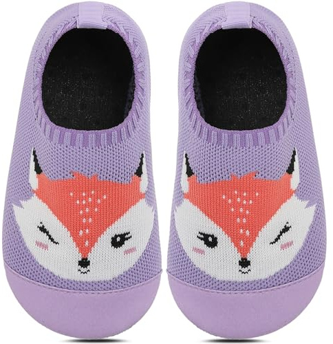 BARFULKER Hausschuhe Kinder Mädchen Junge Kindergarten Slippers,Gr.20-33 | Atmungsaktive Barfußschuhe,Rutschfest Pantoffeln,Flexibel Lauflernschuhe Hüttenschuhe für Kita und Zuhause