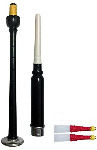 TC Rosewood Practice Chanter schwarz Farbe Silber Halterungen mit 2 Blättern