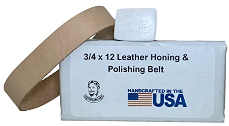 Schleif- und Poliergürtel, Leder, 1,9 x 30,5 cm, passend für Ken Onion Work Sharp