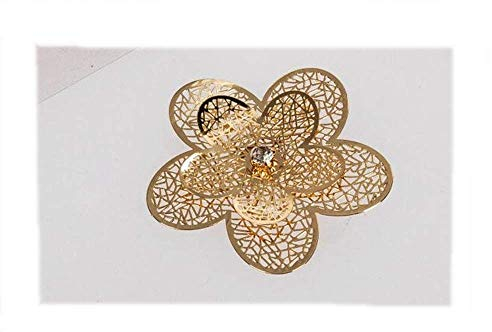 Deko-Blume 5cm rose-gold aus Metall zur Dekoration in Schalen und Gestecke