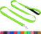 Taglory Dog Leads for Medium Large Dogs | Double Sided Reflective | Soft Neoprene Padded Handle | 2.5 cm Wide by 120 cm Long | Neon Green