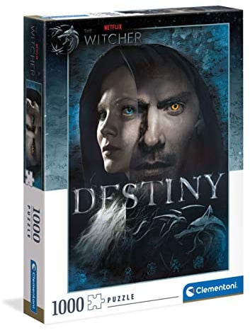 Clementoni 39591 The Witcher – Puzzle 1000 Teile ab 9 Jahren, buntes Erwachsenenpuzzle mit kräftigen Farben, Geschicklichkeitsspiel für die ganze Familie, schöne Geschenkidee