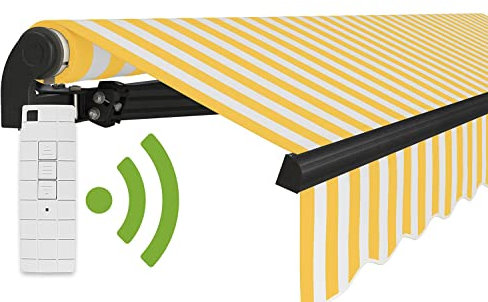 empasa Elektrische Gelenkarmmarkise 'Start Plus' Markise Sonnenmarkise Sonnenschutz, komplett vormontiert, Verschiedene Größen und Farben