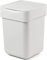 carrotez Mini-Mülleimer, Aufsatz-Mülleimer mit Deckel, 2 Liter, Abfallkorb, Müllbehälter für Kaffeebar, Badezimmer, Küche, Büro, Schreibtisch, Schlafzimmer, Weiß