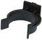 Amig - Pinza per piedino da cucina e bagno, mod. 10, 27 mm, aiuta a fissare il battiscopa in armadi bassi, collocazione in battiscopa in alluminio, plastica nera