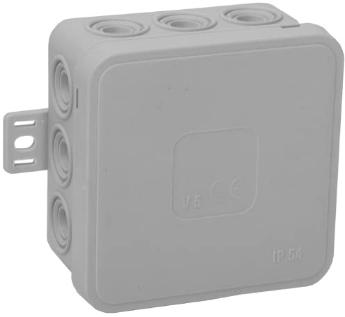 ORNO CLICK - Scatola di derivazione in sporgenza IP54, 12 vie, 75 x 75 x 41 mm