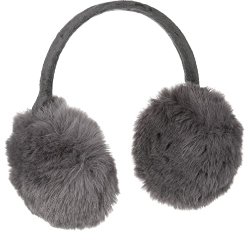 McBURN One Colour Webpelz Ohrenschützer Ohrenwärmer Ohrenschutz Damen - Winter Herbst-Winter - One Size grau