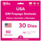 TSIM Carta SIM Prepagata USA per Viaggio 30 Giorni | Dati Illimitati 4G/5G negli USA | Chiamate Locali Illimitate | Chiamate e SMS Gratuiti in Arrivo | Carta SIM 5G Aggiornata