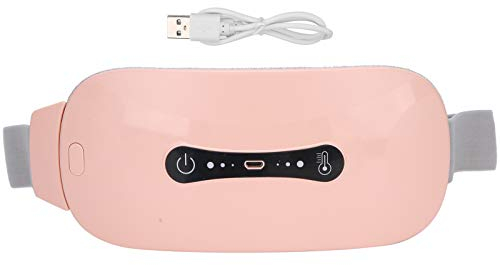 Menstrual Heating Pad with 3 Heat Levels, Electric Period Cramps Massage Pad Period Heated Belt Pain Relief Machine Portable USB Electric Fast Heating Wrap Gü