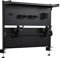EUREKA ERGONOMIC LED Schreibtisch Stecktafel mit Dual Monitor Ständer 360° drehbar,Groß Pegboard Wand Organizer Gamer Computertisch Zubehör,Lochwand Lagerregal Büroregal Bürozubehör,schwarz