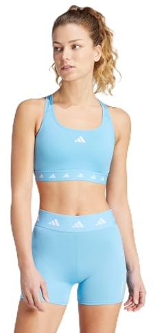 adidas Damen PowerReact Training Medium-Support Techfit BH Sport-BH Mac