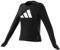 adidas Damen Run It Long Sleeve Stripes Tee T-Shirt, Black, M