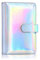 Latex Bindemittel A6 Pu. Leder-Notebook-Bindemittelabdeckung, Laser-Regenbogen 6 Ringbindemittelbinder-Budget-Geldumschläge Bindemittel (Size : Laser Silver)