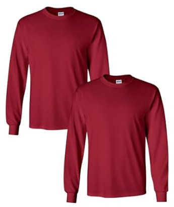 GILDAN Adult Ultra Cotton Long Sleeve T-Shirt, Style G2400, Multipack