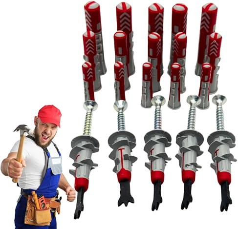 EW24 Fischer Duopower Dübel Set: Perfekt für kleine Arbeiten! 5 mal 6x30, 5 mal 8x40, 5 mal 10x50, 5 mal DuobladeS – zuverlässige Befestigungen in handlichen Größen