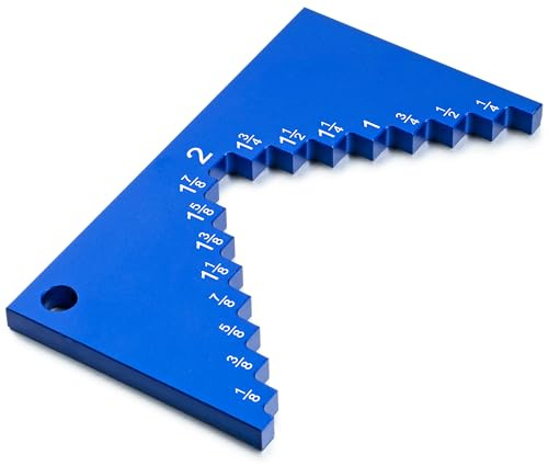 Dreyoo Sega da banco con misuratore di altezza, in alluminio, per fresatrice, strumenti di misurazione di precisione per la lavorazione del legno, lama da 1/8 a 5 cm, spessore 0,6 cm, per supporto