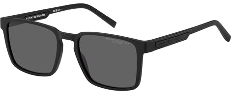TOMMY HILFIGER Brille TH 2088/S Größe 55-19 mm Matte Schwarz polarisiert
