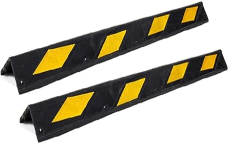 Garagen Wandschutz Wandeckenschutz For Garagen, 120 X 10 X 0,8 Cm, Reflektierender Gummi-Wandeckenschutz, Sicherheitswarnstreifen For Garage, Parkplatz, Lager ( Color : Black+Yellow , Size : 58PCS )