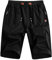 Csqtongan Sporthose Herren Kurz Hosen Herren Kurze Hose Sommer Baumwolle Sport Shorts Stretch Gym Herren-Shorts mit Tasche Schwarz L