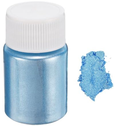 QUARKZMAN 15g/0.5oz Mica Pulver Natürliche Harz Epoxid Pigmentpulver für Gießharz, Autolack, DIY Kunst und Handwerk, Himmelblau