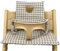 Sitzkissen für Stokke Tripp Trapp Hochstuhl, Rutschfest Hochstuhl Sitzkissen Set, Bio-Baumwolle Baby Sitzkissen, Ersatzbezug Bezug Sitzkissen Kissen für Kinderhochstuhl, Babystühle mit Tasche (02)