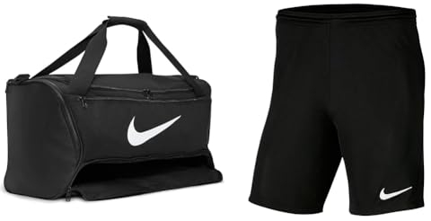 Nike, Brasilia 9.5, Durchschnittliche Trainingsbeutel, Schwarz/Schwarz/Weiß, 60Lt, Unisex Erwachsener & Herren Shorts Dry Park III, Black/White, S, BV6855-010