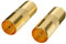 Mygatti Set di 2 adattatori per Cavo antenna,set placcato oro,1 paia presa F connettore a Spinotto IEC Maschio/Femmina,cavo coassiale antenna TV Adattatore per cavo antenna coassiale