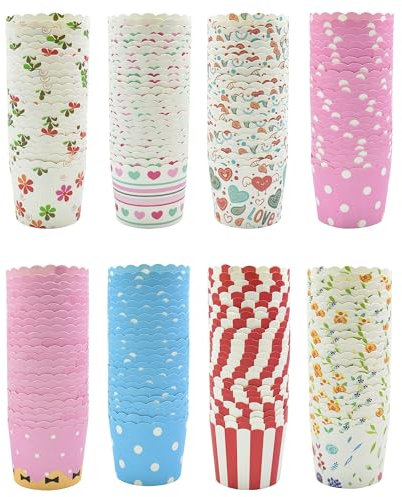 200 Stück cupcake förmchen,eisbecher pappe,mini muffins papierförmchen,muffinförmchen papier,muffinförmchen,waffelbecher,muffinförmchen hochzeit