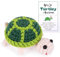 FENGCHUANG Mini Ornement de Tortue, Porte-clés de Tortue Tricoté à la Main, Cadeau D’inspiration Positive Avec Carte D’inspiration Adaptée à la Décoration, Cadeaux