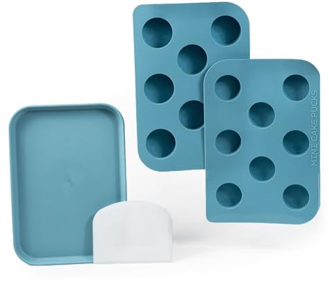 Benty Cakes - The Original Mini Cake Puck Mold Set – Better than a Cake Pop! Make Chocolate Covered Desserts – BPA Free Silicone – Includes 1 Mold Set, 1 Plastic Tray, and 1 Scraper