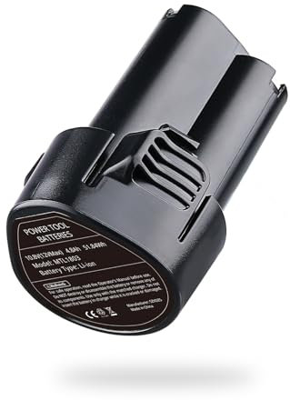 DASNITE BL1013 4,8Ah Li-ion Ersatzakku für Makita Akku 10,8V BL1013 BL1014 194551-4 195332-9 194550-6 194588-1 FD01ZW LCT203W Ersatz für Makita 10,8V Akku-Werkzeuge DF330 TD090 TW100 HP330 HS300